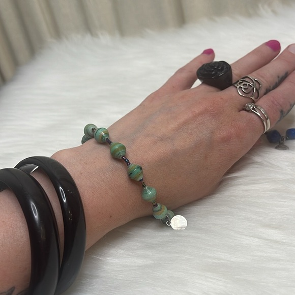 ❗️DONATED❗️BEAD FOR LIFE UGANDA BEADS BRACELETS 3PC SET - Picture 5 of 9